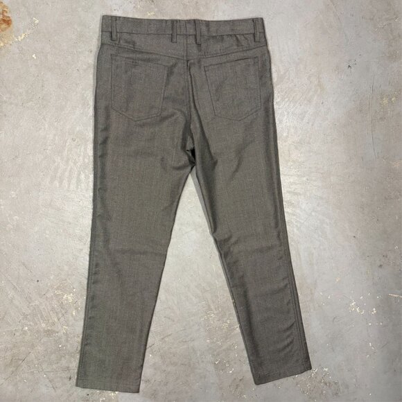 Tombolini 100% Wool Trousers Brown Pants 5 Pocket Chinos Made in Italy 32x31 - Picture 10 of 12